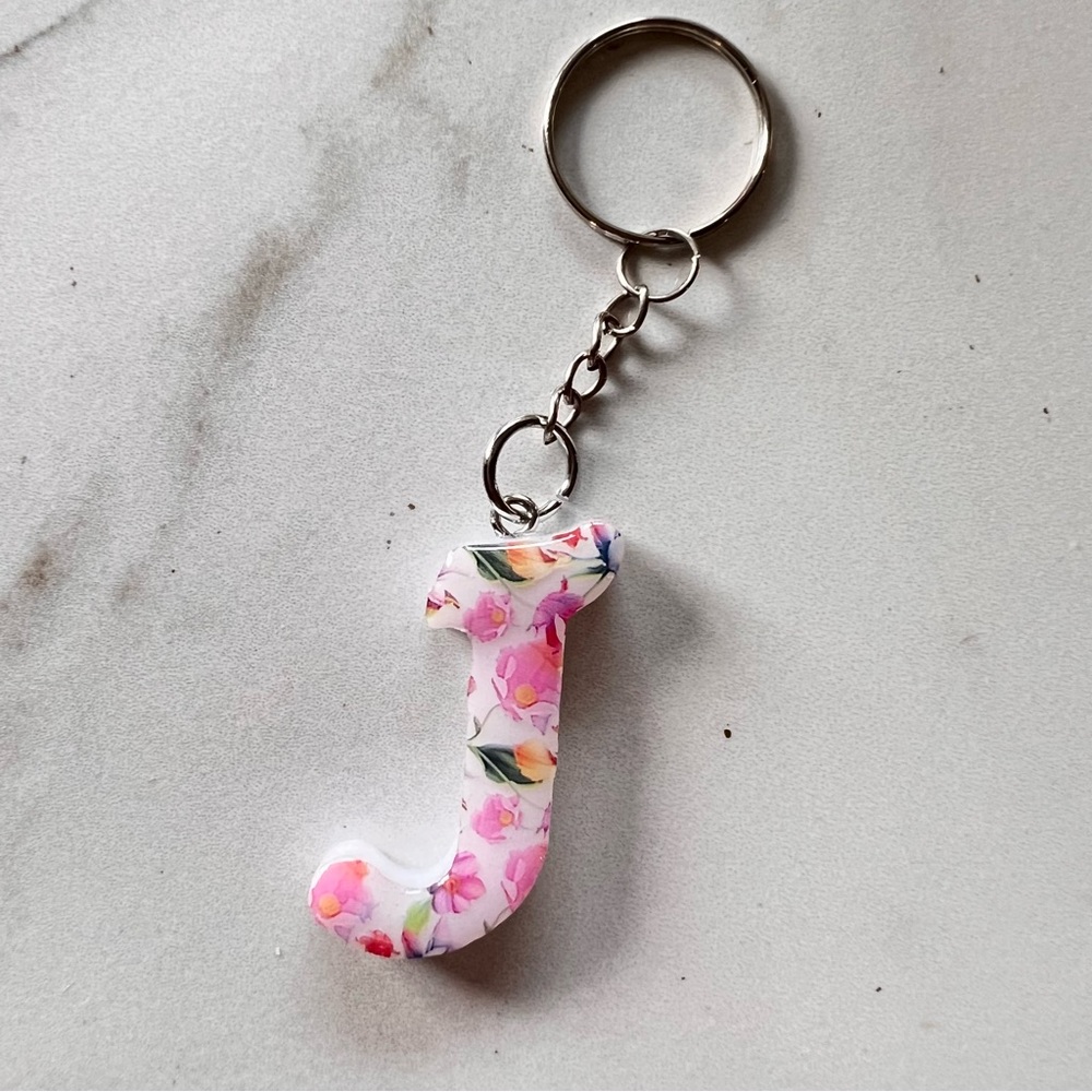 Handmade Initial Keychain | Letter J - Picture 3 of 4